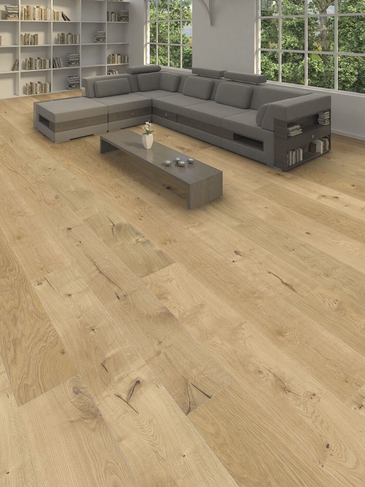 Landhausdiele Eiche hell lebhaft – Bild 2